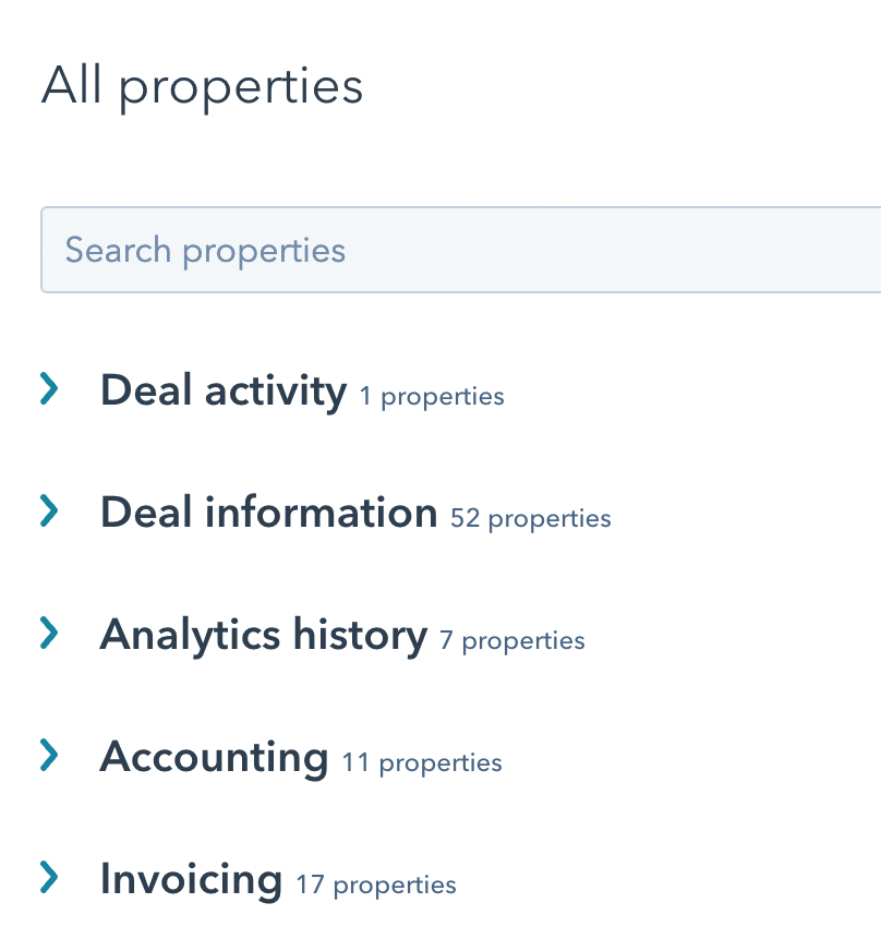 HubSpot deal properties for invoicing