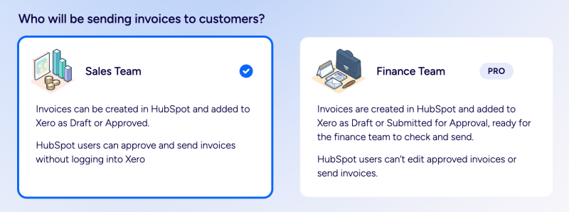Who will be sending invoices