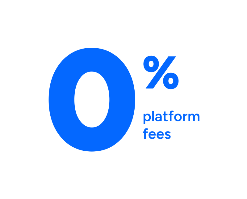 No platform fee